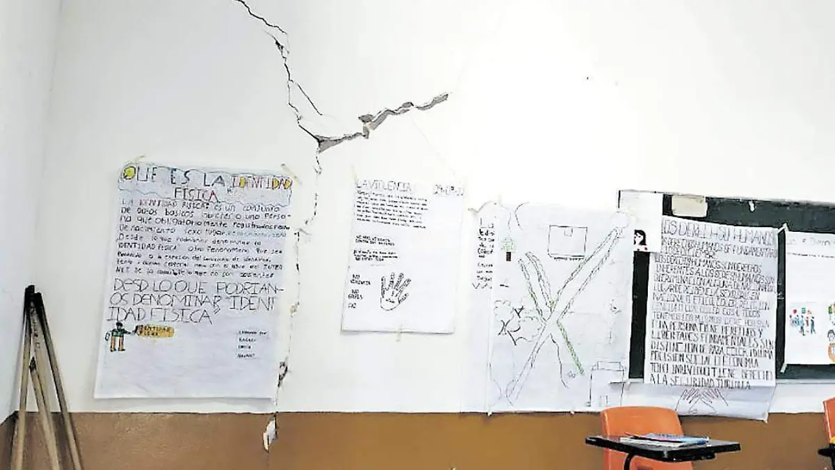 Salón de escuela telesecundaria en Fresnillo